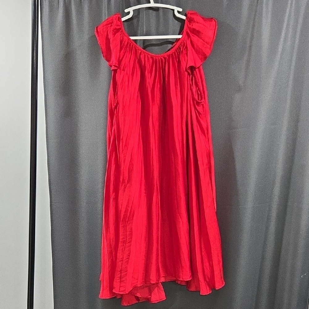 Bardot Red Off-Shoulder Dress
